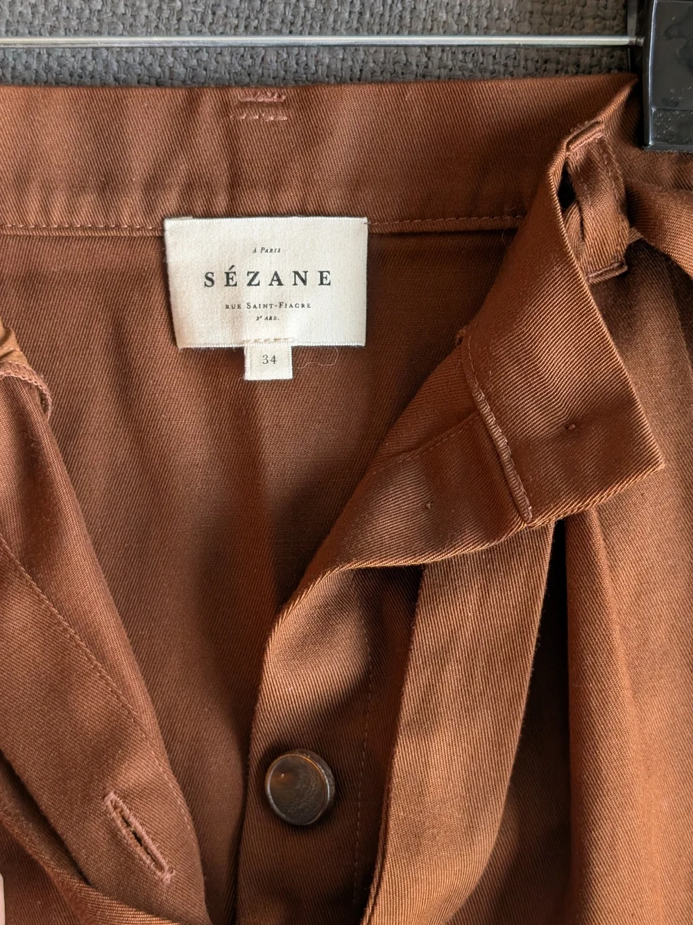 Sezane Buttoned Midi Skirt - Picture 3 of 4